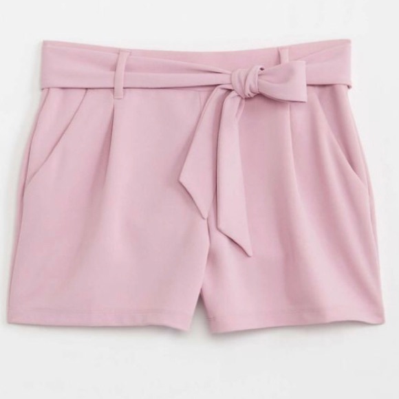 LOFT Pants - Loft Petite Tie Waist Stretch Pull on Shorts| Light Purple